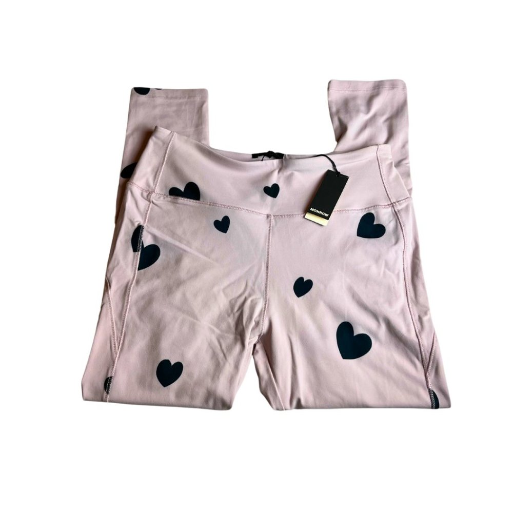 NWT Monrow Heart Leggings M